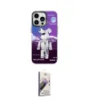 ieg™ iPhone 13 Pro Max Kılıf Siluet Çizgi Koleksiyonu - Siyah Bilvis 3D Mat Cam Ekran Koruyucu