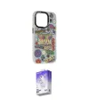 ieg™ iPhone 13 Pro Max Kılıf Siluet Çizgi Koleksiyonu - Siyah Bilvis 5in1 3D Magic Cam Ekran Koruyucu