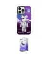 ieg™ iPhone 13 Pro Max Kılıf Siluet Çizgi Koleksiyonu - Siyah Bilvis 5in1 5D Magic Hayalet Cam Ekran Koruyucu