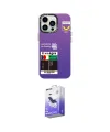 ieg™ iPhone 13 Pro Max Kılıf Siluet Çizgi Koleksiyonu - Siyah Bilvis 5in1 5D Magic Hayalet Cam Ekran Koruyucu
