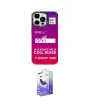 ieg™ iPhone 13 Pro Max Kılıf Siluet Çizgi Koleksiyonu - Siyah Bilvis 5in1 5D Magic Hayalet Cam Ekran Koruyucu