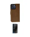 ieg™ iPhone 13 Pro Max Kılıf Siluet Işık Serisi - Siyah 3D Antistatik Hayalet Cam Ekran Koruyucu
