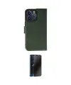 ieg™ iPhone 13 Pro Max Kılıf Siluet Işık Serisi - Siyah 3D Antistatik Hayalet Cam Ekran Koruyucu