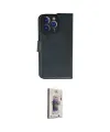 ieg™ iPhone 13 Pro Max Kılıf Siluet Işık Serisi - Siyah Bilvis 3D Cam Ekran Koruyucu