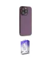 ieg™ iPhone 13 Pro Max Kılıf Siluet Minimal Özel Seri - Siyah Bilvis 5in1 3D Magic Cam Ekran Koruyucu