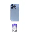 ieg™ iPhone 13 Pro Max Kılıf Siluet Minimal Özel Seri - Siyah Bilvis 5in1 3D Magic Cam Ekran Koruyucu