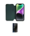 ieg™ iPhone 13 Pro Max Kılıf Siluet Minimal Serisi - Siyah 3D Antistatik Hayalet Cam Ekran Koruyucu