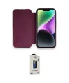 ieg™ iPhone 13 Pro Max Kılıf Siluet Minimal Serisi - Siyah Bilvis Hayalet Cam Ekran Koruyucu