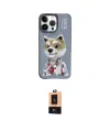 ieg™ iPhone 13 Pro Max Kılıf Siluet Modern Özel Seri - Şeffaf Maxco Cam Ekran Koruyucu