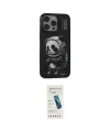 ieg™ iPhone 13 Pro Max Kılıf Siluet Modern Özel Seri - Şeffaf Pasifik Cam Ekran Koruyucu