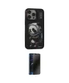 ieg™ iPhone 13 Pro Max Kılıf Siluet Modern Özel Seri - Siyah 3D Antistatik Hayalet Cam Ekran Koruyucu