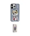 ieg™ iPhone 13 Pro Max Kılıf Siluet Modern Özel Seri - Siyah Bilvis 3D Cam Ekran Koruyucu