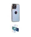 ieg™ iPhone 13 Pro Max Kılıf Ufuk Form Prime - Siyah 3D Antistatik Cam Ekran Koruyucu