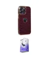 ieg™ iPhone 13 Pro Max Kılıf Ufuk Form Prime - Siyah Bilvis 5in1 5D Magic Hayalet Cam Ekran Koruyucu