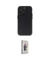 ieg™ iPhone 13 Pro Max Kılıf Ufuk Minimal Özel Seri - Siyah Bilvis 3D Cam Ekran Koruyucu