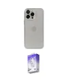 ieg™ iPhone 13 Pro Max Kılıf Ufuk Minimal Özel Seri - Siyah Bilvis 5in1 3D Magic Cam Ekran Koruyucu