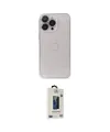 ieg™ iPhone 13 Pro Max Kılıf Ufuk Minimal Özel Seri - Siyah Bilvis Hayalet Cam Ekran Koruyucu