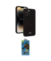 ieg™ iPhone 13 Pro Max Kılıf Vadi Çizgi Prime - Siyah 18D Cam Ekran Koruyucu