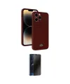 ieg™ iPhone 13 Pro Max Kılıf Vadi Çizgi Prime - Siyah 3D Antistatik Hayalet Cam Ekran Koruyucu
