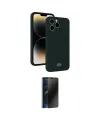 ieg™ iPhone 13 Pro Max Kılıf Vadi Çizgi Prime - Siyah 3D Antistatik Hayalet Cam Ekran Koruyucu