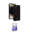 ieg™ iPhone 13 Pro Max Kılıf Vadi Çizgi Prime - Siyah Bilvis 5in1 5D Magic Hayalet Cam Ekran Koruyucu