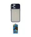 ieg™ iPhone 13 Pro Max Kılıf Vadi Çizgi - Siyah 18D Cam Ekran Koruyucu