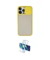 ieg™ iPhone 13 Pro Max Kılıf Vadi Çizgi - Siyah 3D Antistatik Cam Ekran Koruyucu