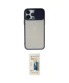 ieg™ iPhone 13 Pro Max Kılıf Vadi Çizgi - Siyah 6D Mat Seramik Hayalet Nano Ekran Koruyucu