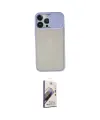 ieg™ iPhone 13 Pro Max Kılıf Vadi Çizgi - Siyah Bilvis 3D Mat Cam Ekran Koruyucu
