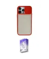 ieg™ iPhone 13 Pro Max Kılıf Vadi Çizgi - Siyah Bilvis 5in1 3D Magic Cam Ekran Koruyucu