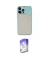 ieg™ iPhone 13 Pro Max Kılıf Vadi Çizgi - Siyah Bilvis 5in1 3D Magic Cam Ekran Koruyucu