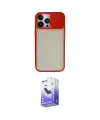 ieg™ iPhone 13 Pro Max Kılıf Vadi Çizgi - Siyah Bilvis 5in1 5D Magic Hayalet Cam Ekran Koruyucu
