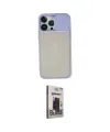ieg™ iPhone 13 Pro Max Kılıf Vadi Çizgi - Siyah Bilvis Hayalet Cam Ekran Koruyucu
