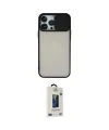 ieg™ iPhone 13 Pro Max Kılıf Vadi Çizgi - Siyah Bilvis Hayalet Cam Ekran Koruyucu
