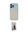 ieg™ iPhone 13 Pro Max Kılıf Vadi Çizgi - Siyah Bilvis Hayalet Cam Ekran Koruyucu