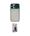 ieg™ iPhone 13 Pro Max Kılıf Vadi Çizgi - Siyah Bilvis Hayalet Cam Ekran Koruyucu