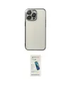 ieg™ iPhone 13 Pro Max Kılıf Vadi Minimal - Şeffaf Pasifik Cam Ekran Koruyucu