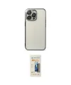 ieg™ iPhone 13 Pro Max Kılıf Vadi Minimal - Siyah 6D Mat Seramik Hayalet Nano Ekran Koruyucu