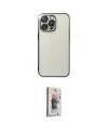 ieg™ iPhone 13 Pro Max Kılıf Vadi Minimal - Siyah Bilvis 3D Cam Ekran Koruyucu