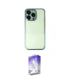 ieg™ iPhone 13 Pro Max Kılıf Vadi Minimal - Siyah Bilvis 5in1 3D Magic Cam Ekran Koruyucu