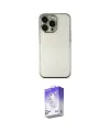 ieg™ iPhone 13 Pro Max Kılıf Vadi Minimal - Siyah Bilvis 5in1 3D Magic Cam Ekran Koruyucu
