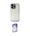 ieg™ iPhone 13 Pro Max Kılıf Vadi Minimal - Siyah Bilvis 5in1 3D Magic Cam Ekran Koruyucu