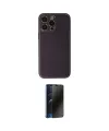 ieg™ iPhone 13 Pro Max Kılıf Yadigar Klasik - Siyah 3D Antistatik Hayalet Cam Ekran Koruyucu