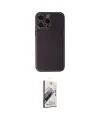 ieg™ iPhone 13 Pro Max Kılıf Yadigar Klasik - Siyah Bilvis 3D Mat Cam Ekran Koruyucu