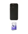 ieg™ iPhone 13 Pro Max Kılıf Yadigar Klasik - Siyah Bilvis 5in1 5D Magic Hayalet Cam Ekran Koruyucu
