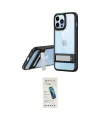 ieg™ iPhone 13 Pro Max Kılıf Yadigar Yansıma - Şeffaf Pasifik Cam Ekran Koruyucu