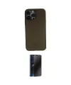 ieg™ iPhone 13 Pro Max Kılıf Yadigar Yansıma Serisi - Siyah 3D Antistatik Hayalet Cam Ekran Koruyucu