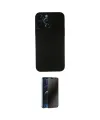 ieg™ iPhone 13 Pro Max Kılıf Yadigar Yansıma Serisi - Siyah 3D Antistatik Hayalet Cam Ekran Koruyucu