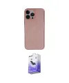 ieg™ iPhone 13 Pro Max Kılıf Yadigar Yansıma Serisi - Siyah Bilvis 5in1 5D Magic Hayalet Cam Ekran Koruyucu
