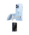 ieg™ iPhone 13 Pro Max Kılıf Yadigar Yansıma - Siyah 3D Antistatik Hayalet Cam Ekran Koruyucu